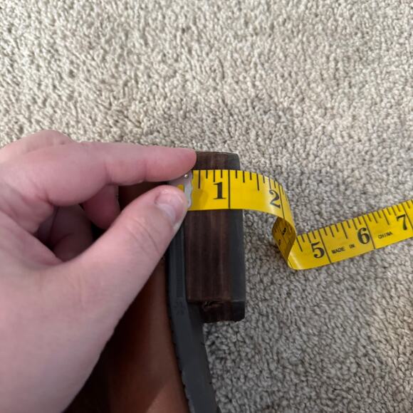 Sam Edelman Penny Tall Brown Leather Riding Boots Short Heel Women's Size 8.5 - Picture 14 of 16